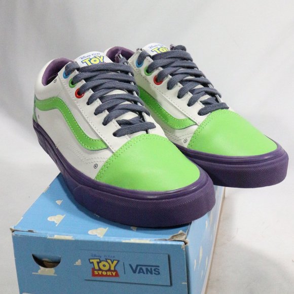 VANS Old Skool Toy Story Buzz Lightyear Sneakers Sz 6.5 M 8 W - Picture 7 of 10